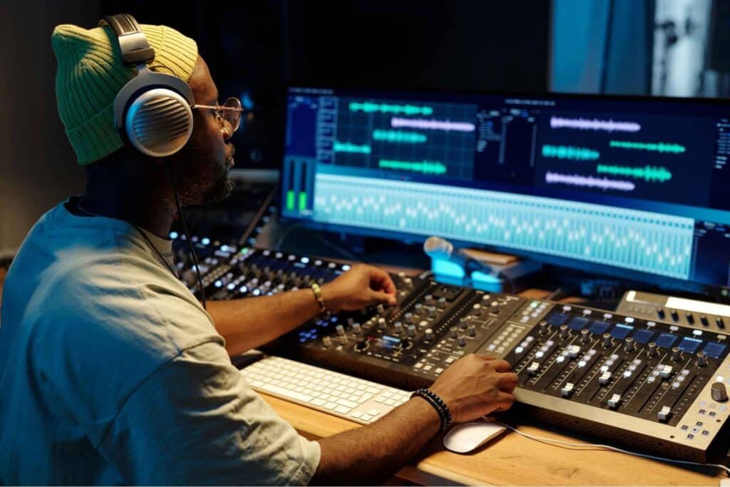 production d'une chanson personnalisée en studio de musique