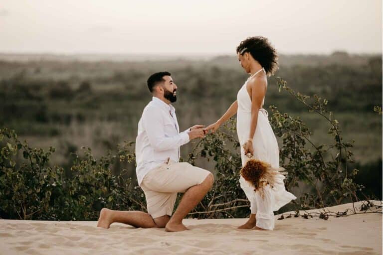 demande en mariage originale romantique sur la plage